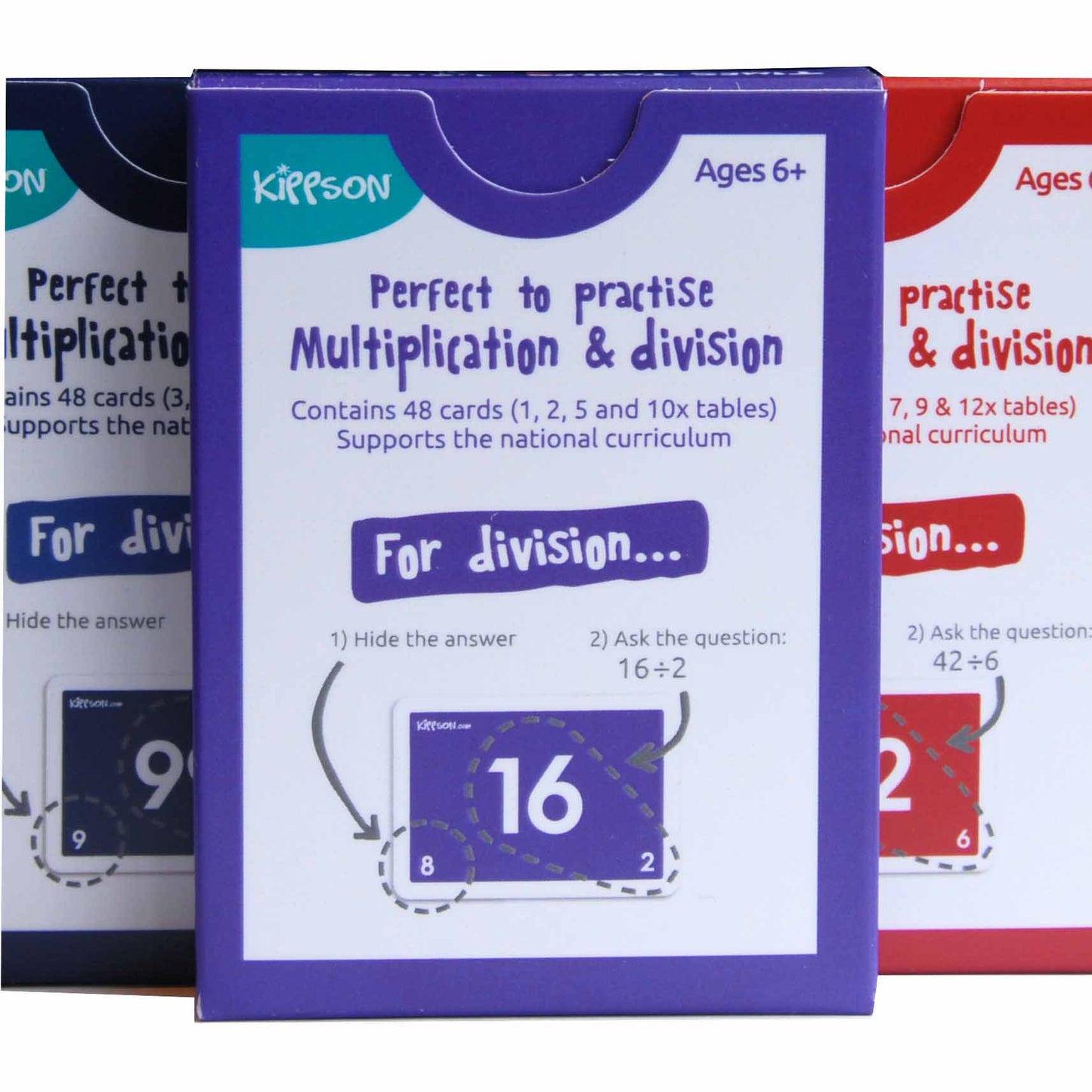 Multiplication and Division 2 in 1 Times Tables Flash Cards