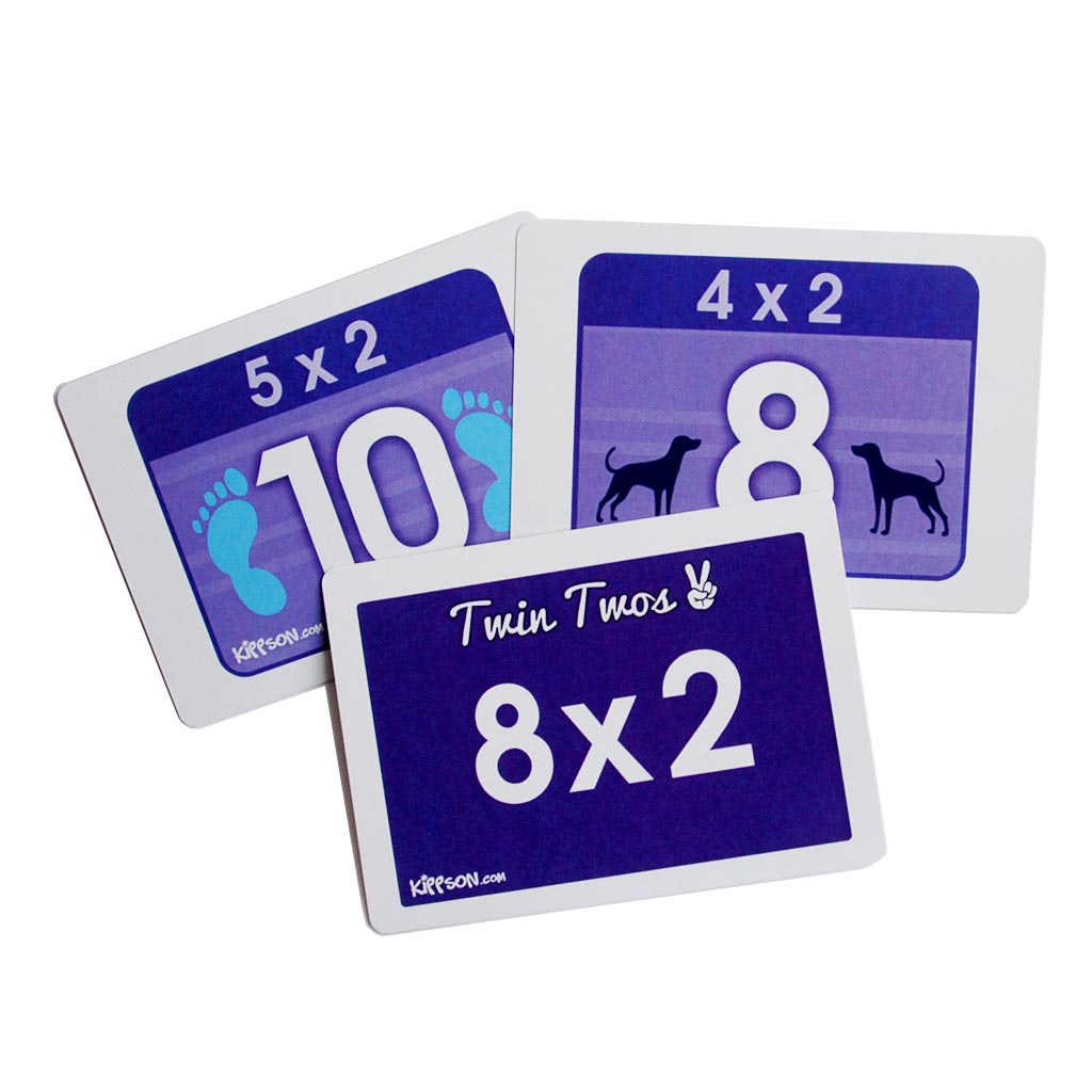 Times Tables Flash Cards with Memory Cues