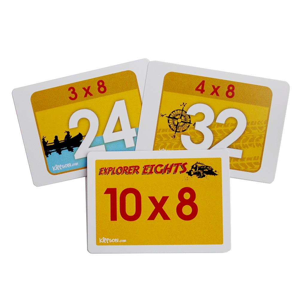 Times Tables Flash Cards with Memory Cues